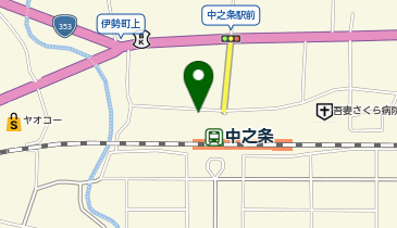 丼専門店よるべの地図画像