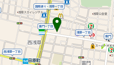 天丼てんや 浅草店の地図画像