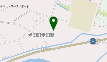 米田水源地の地図画像