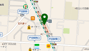 ポニークリーニング ビーンズ戸田店の地図画像