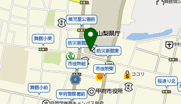 やまなしプラザの地図画像