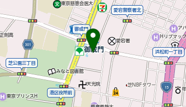 住友不動産 御成門タワーの地図画像