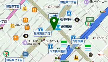 快活CLUB(クラブ) 東銀座店の地図画像
