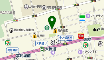 こやし屋 帯屋町店の地図画像