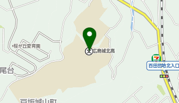 広島城北中・高等学校の地図画像