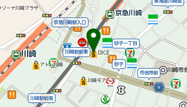 D.Bouldering Kawasaki(ディー・ボルダリング川崎)の地図画像