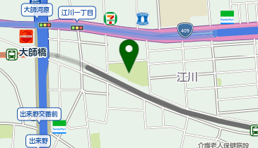 江川ふれあい公園の地図画像
