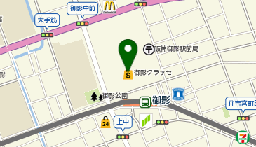 【2/1オープン】ブックファースト 阪神御影店の地図画像