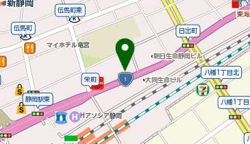 株式会社 ジージーネットワークス 静岡オフィスの地図画像