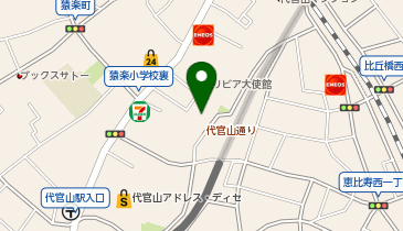 icci代官山の地図画像