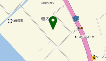 ロジスネクストジャパン株式会社 秋田支店の地図画像