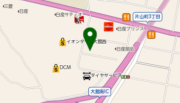 ロジスネクストジャパン株式会社 大館支店の地図画像