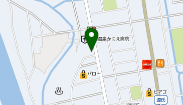 足湯かにえの郷の地図画像