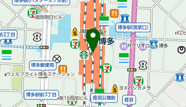 JR九州ホールの地図画像