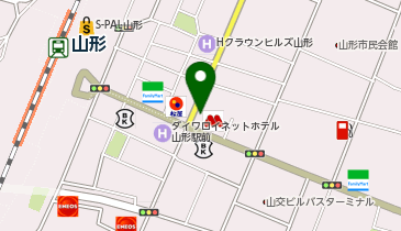 【2/4オープン】やきとり家すみれ 山形駅前店の地図画像