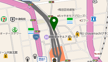阪急かっぱ横丁の地図画像