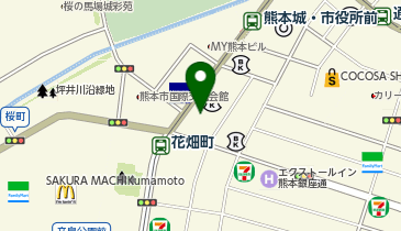 インザゴルフ 熊本花畑店の地図画像