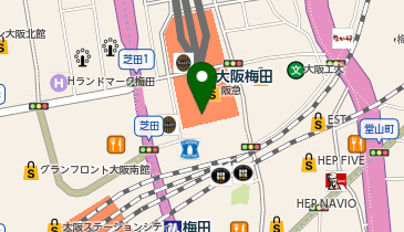 【2/3オープン】舎鈴 阪急三番街店の地図画像