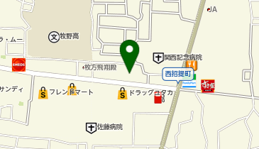 バーガーキングR 枚方西招提店の地図画像