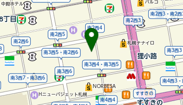 【1/30オープン】ビックカメラ Select(セレクト) 札幌狸小路店の地図画像