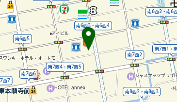 北海道しゃぶしゃぶ くり田の地図画像