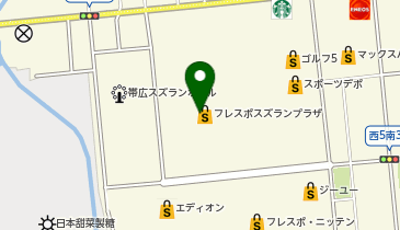 築地銀だこ フレスポスズランプラザ帯広店の地図画像