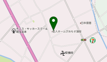 特別養護老人ホーム びおもす蒲桜の地図画像