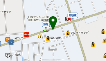 焼肉きんぐ 甲府昭和店の地図画像