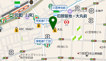 TAMBURINS(タンバリンズ) 大丸神戸店の地図画像