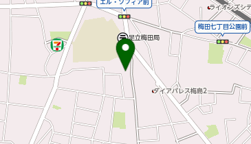 くらしの友 梅島ホールの地図画像