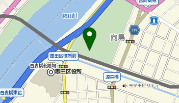 隅田公園 そよ風ひろばの地図画像