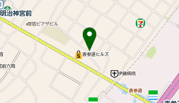 seeen表参道の地図画像