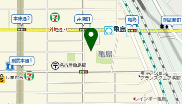 亀島コミュニティセンターの地図画像