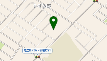 江別市 旧町村農場の地図画像