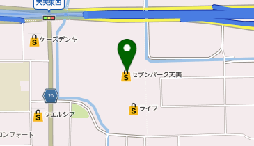 抹茶ラボ セブンパーク天美店の地図画像
