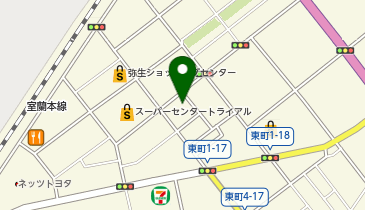 【2/27オープン】駿河屋 室蘭弥生店の地図画像