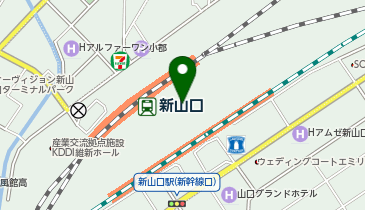 JR西日本新山口駅高架下 アイスタ新山口の地図画像
