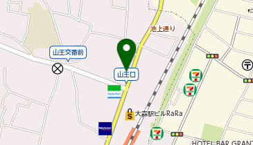 ヤマハ バイクレンタル東京大森の地図画像