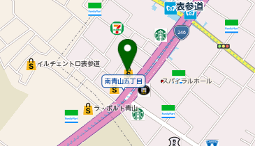 moomoo証券ストア 表参道の地図画像