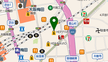 【3/7オープン】TOP TOY(トップ トイ) HEP FIVE店の地図画像