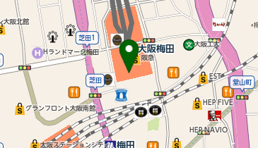 麻辣湯 絆 梅田 阪急三番街店の地図画像