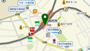 タイムレス 京阪百貨店 ひらかた店の地図画像