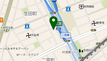 ココファン新神戸の地図画像