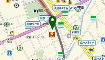 大重食堂 天神今泉店の地図画像