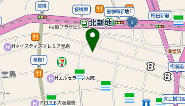 【3/14オープン】The Closet(ザ クローゼット) 大阪北新地の地図画像