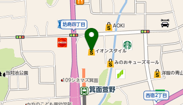【3/19オープン】ペッパーランチ みのおキューズモール店の地図画像