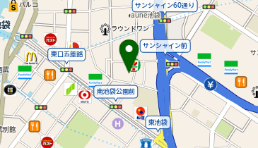 【3/27オープン】『たぬきは飲み物。』 池袋店の地図画像