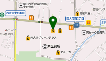 天満屋ハピーズ 西大寺店の地図画像