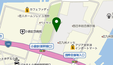 北九州メッセの地図画像