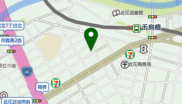 このはな動物病院の地図画像